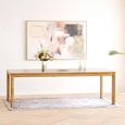 Bowen Oak Extending Dining Table - 220cm-320cm - 8-12 Seter - Natural and Dark Sand