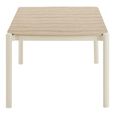 Abela Outdoor Dining Table - 200cm - 8 Seater - Sand and Natural - Wood and Aluminium
