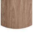 Athens Dining Table - 210cm - 8 Seater - Oval - White and Brown - Fluted Base - Ceramic and Wooden