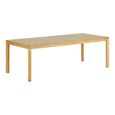 Bowen Oak Extending Dining Table - 220cm-320cm - 8-12 Seter - Natural and Dark Sand