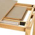Bowen Oak Extending Dining Table - 220cm-320cm - 8-12 Seter - Natural and Dark Sand