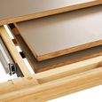 Bowen Oak Extending Dining Table - 220cm-320cm - 8-12 Seter - Natural and Dark Sand