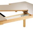 Bowen Oak Extending Dining Table - 220cm-320cm - 8-12 Seter - Natural and Dark Sand
