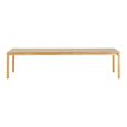 Bowen Oak Extending Dining Table - 220cm-320cm - 8-12 Seter - Natural and Dark Sand