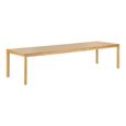 Bowen Oak Extending Dining Table - 220cm-320cm - 8-12 Seter - Natural and Dark Sand