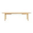 Bundaberg Oak Extending Dining Table - 200cm-300cm - 8-12 Seater - Oval - Natural