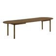 Bundaberg Oak Extending Dining Table - 200cm-300cm - 8-12 Seater - Oval - Walnut