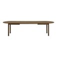 Bundaberg Oak Extending Dining Table - 200cm-300cm - 8-12 Seater - Oval - Walnut