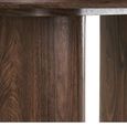 Delphi Dining Table - 210cm - 8 Seater - Oval - Dark Brown - Ceramic and Wooden