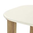 Fondi Dining Table - 240cm - 8 Seater - White and Brown - Cement Look