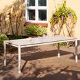 Alcudia Outdoor Dining Table - 200cm - 8 Seater - Sand - Ceramic and Aluminium