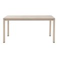 Alcudia Outdoor Dining Table - 160cm - 6 Seater - Sand - Ceramic and Aluminium