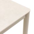 Alcudia Outdoor Dining Table - 160cm - 6 Seater - Sand - Ceramic and Aluminium