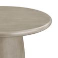 Bonnet Outdoor Dining Table - 120cm - 4 Seater - Round - Pedestal Base - Grey - Fiberglass