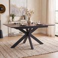 Infiniti Butterfly Extending Dining Table - 140cm-180cm - 4-8 Seater - Spider Leg - Ashen Oak