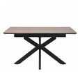 Infiniti Butterfly Extending Dining Table - 140cm-180cm - 4-8 Seater - Spider Leg - Ashen Oak
