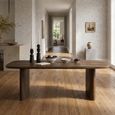 Tyler Curved Dining Table - 220cm - 8 Seater - Malta - Mango Wood