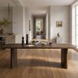 Tyler Curved Dining Table - 300cm - 12 Seater - Malta - Mango Wood