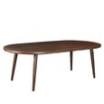 Beaunan Dining Table - 240cm - 8 Seater - Oval - Tapered Legs - Warm Brown - Mango Wood