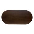 Beaunan Dining Table - 240cm - 8 Seater - Oval - Tapered Legs - Warm Brown - Mango Wood