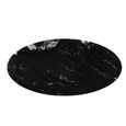 Dining Table - 180cm - 6 Seater - Oval - Spider Legs - Black - Marble