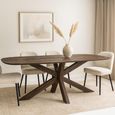 Lissabon Dining Table - 210cm - 8 Seater - Spider Legs -Malta - Mango Wood