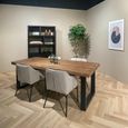 Sturdy Dining Table - 160cm - 6 Seater - U Legs - Natural - Mango Wood