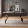 Birkdale Extending Dining Table - 140cm-180cm - 4-6 Seater - Dark Wood