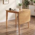 Seattle Drop Leaf Dining Table - 75cm-120cm - 2-4 Seater - Natural - Wood