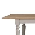 Chateau Extending Dining Table - 200cm-250cm - 8-10 Seater - Grey Painted - Rustic Pine