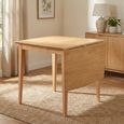 Seattle Drop Leaf Dining Table - 75cm-120cm - 2-4 Seater - Natural - Wood