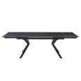 Valantino Extending Dining Table - 160cm-240cm - 6-10 Seater - Dark Grey - Sintered Stone
