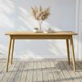 Clearance - Valencia Herringbone Extending Dining Table - 140cm-190cm - 4-6 Seater - Oak - FSS17493