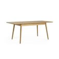 Clearance - Valencia Herringbone Extending Dining Table - 140cm-190cm - 4-6 Seater - Oak - FSS17493