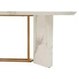 Clearance - Vieste Dining Table - 8 Seater - 200cm - White - Marble - FSS16605