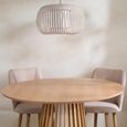 Kylo Oak Dining Table - 120cm - 4 Seater - Round - Slatted Base