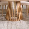 Kylo Oak Dining Table - 120cm - 4 Seater - Round - Slatted Base