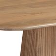 Austin Storage Dining Table - 200cm - 8 Seater - Fluted - Natural - Mango Wood