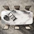 Krystal Italian Dining Table - 200cm - 8 Seater - Tent Base - Ceramic and Metal