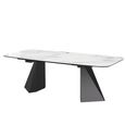 Krystal Italian Dining Table - 200cm - 8 Seater - Tent Base - Ceramic and Metal