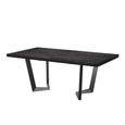 Krystal Italian Extending Dining Table - 160cm-260cm - 6-10 Seater - Net Base - Medblue Birch Gloss - Wooden and Metal