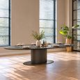 Gordon Brown 240cm 10 Seater Oval Pedestal Dining Table thumbnail