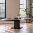 Gordon Dark Wood 210cm 8 Seater Oval Pedestal Dining Table thumbnail