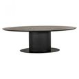 Gordon Dark Wood 300cm 12 Seater Oval Pedestal Dining Table thumbnail 3