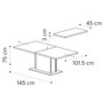 Volare Italian Extending Dining Table - 145cm-235cm - 6-10 Seater - Pedestal - Venetian Grey