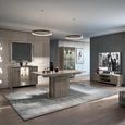 Volare Italian Extending Dining Table - 160cm-250cm - 6-10 Seater - Pedestal - Venetian Grey