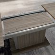 Volare Italian Extending Dining Table - 200cm-290cm - 8-12 Seater - Pedestal - Venetian Grey