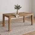 Cube Dining Table - 175cm - 6 Seater - Natural - Mango Wood