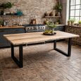Acacia Wood 6 Seater 160cm Dining Table thumbnail