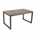 Capri Mango Wood 4 Seater 140cm Dining Table with Brushed Gunmetal Base thumbnail 2